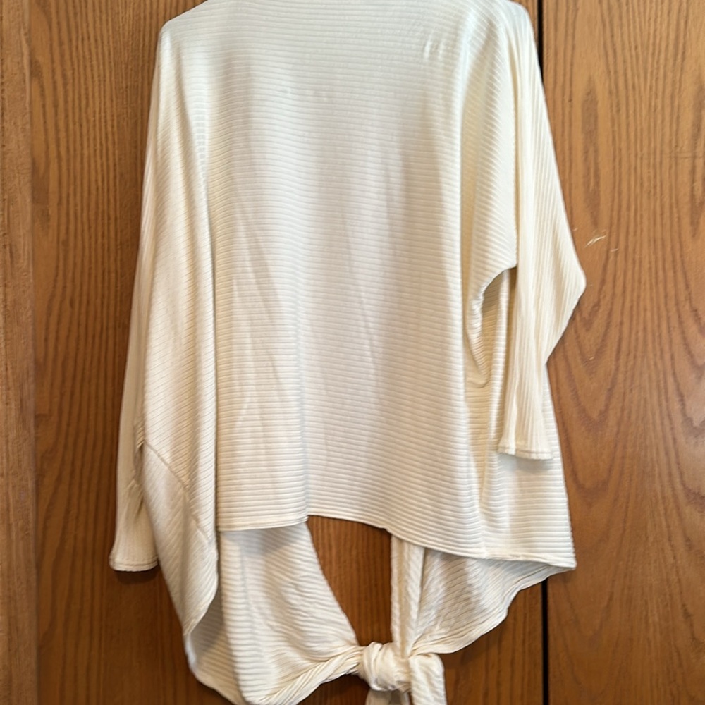 Hackwith Design House White Everything Top Ribbed Size M - Picture 11 of 11